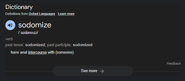 Sodomize