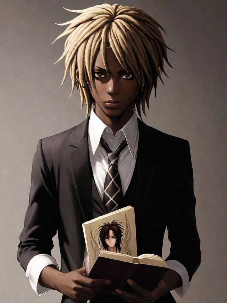 AlbedoBase XL Femboy African light yagami with dreadlocks hold 0