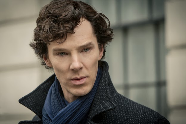 Benedict Cumberbatch as Sherlock Holmes in BBC Sherlock Season 3 Episode 1 The Empty Hearse