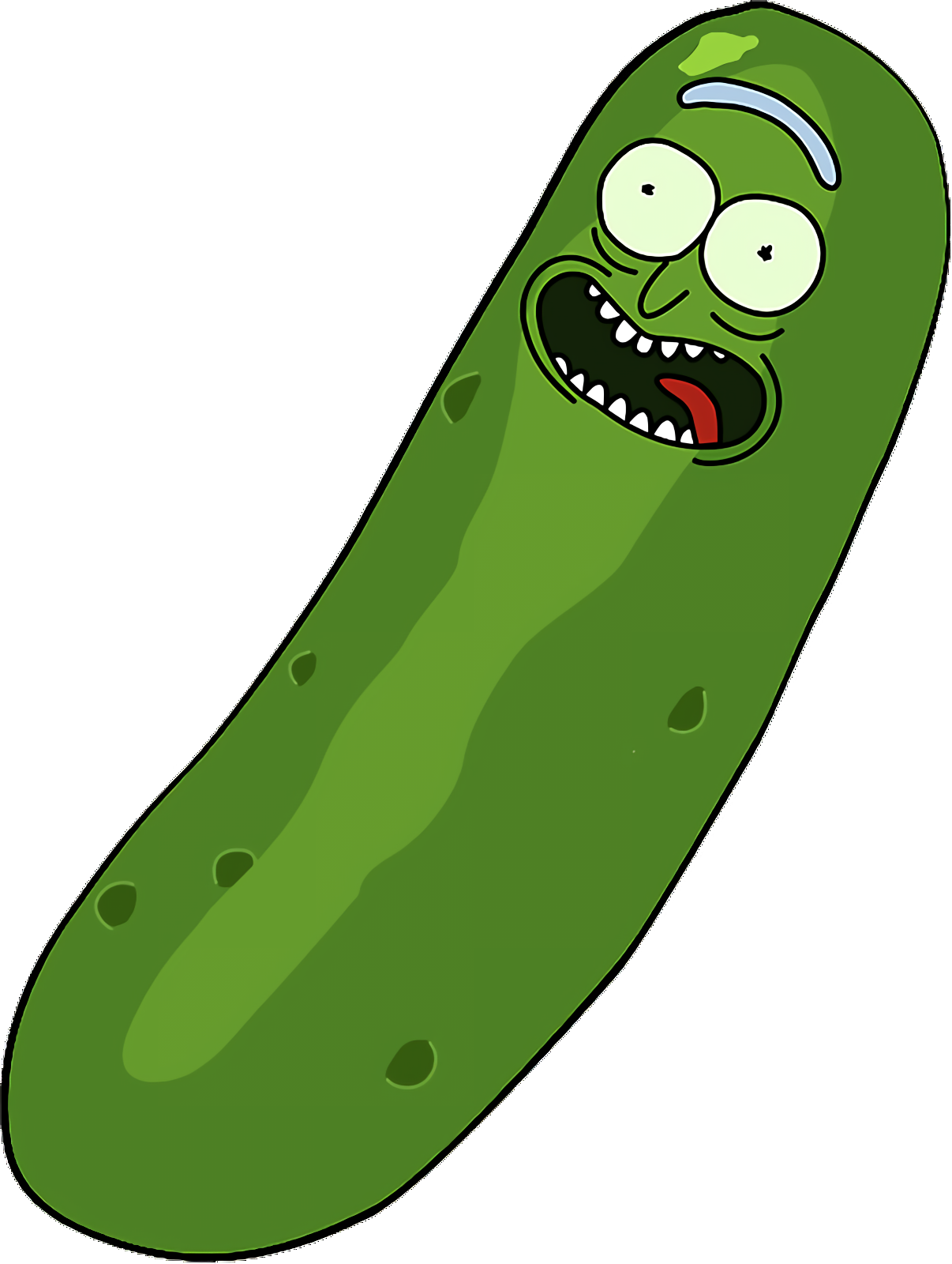 Pickle rick transparent edgetrimmed