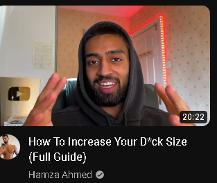 Hamza dick size