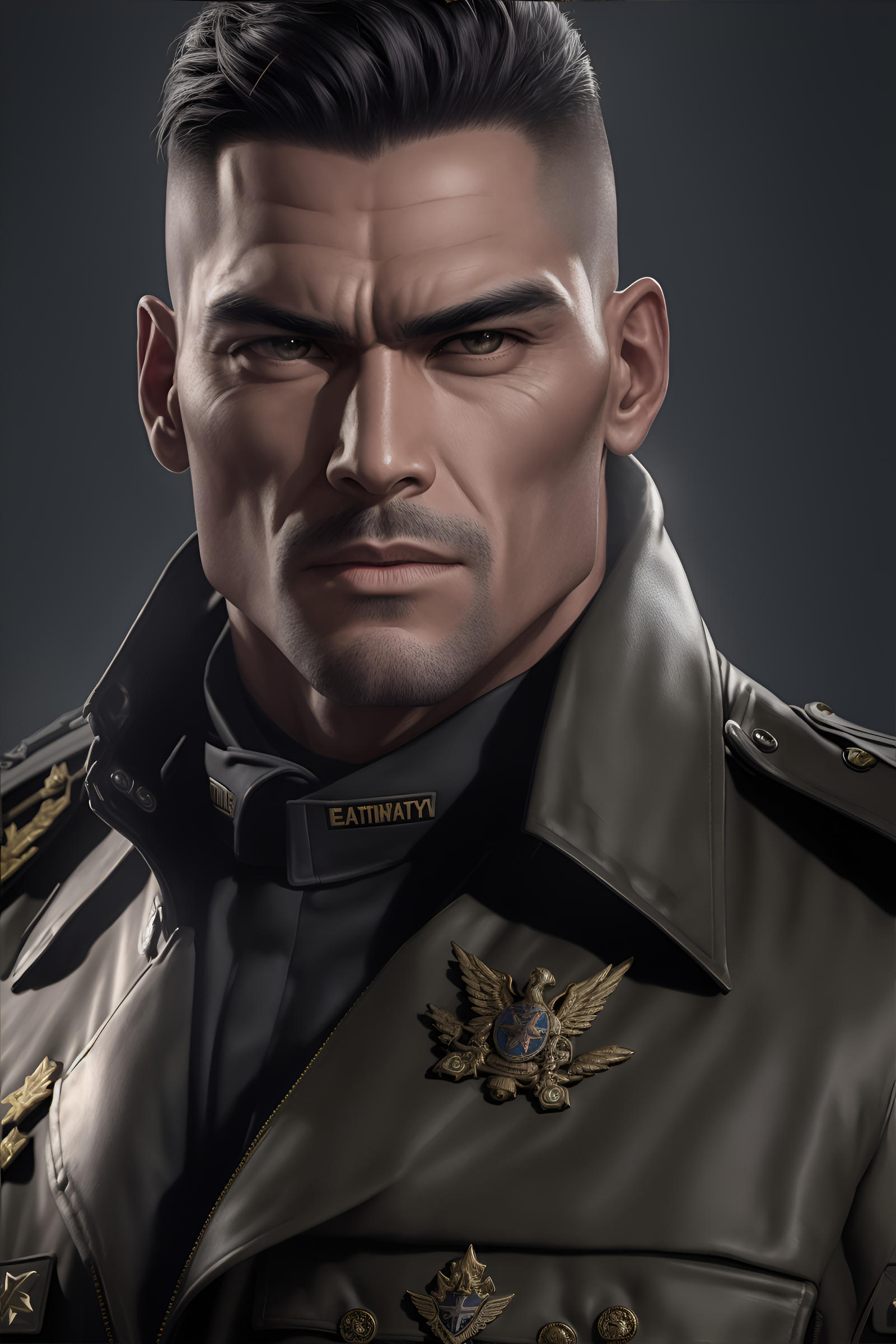 Man in uniform  ai  by aiadonisart dg0fshz fullview