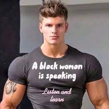Get A black woman is peaking Listen and learn shirt For Free Shipping •  Custom Xmas Gift