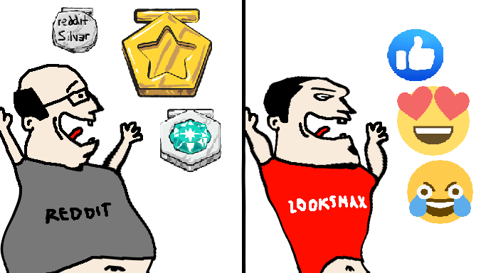 Reddit vs looksmax