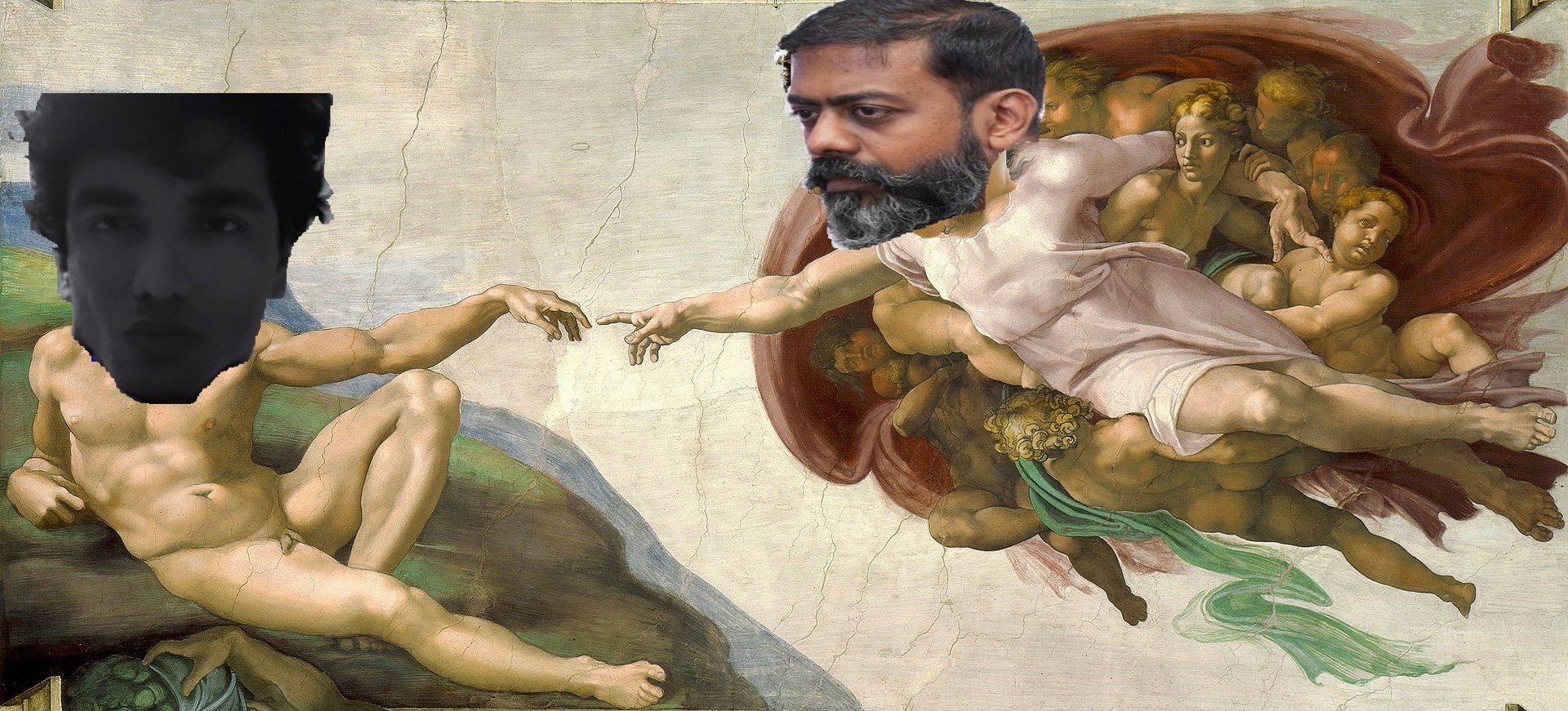 Michelangelo   Creation of Adam cropped