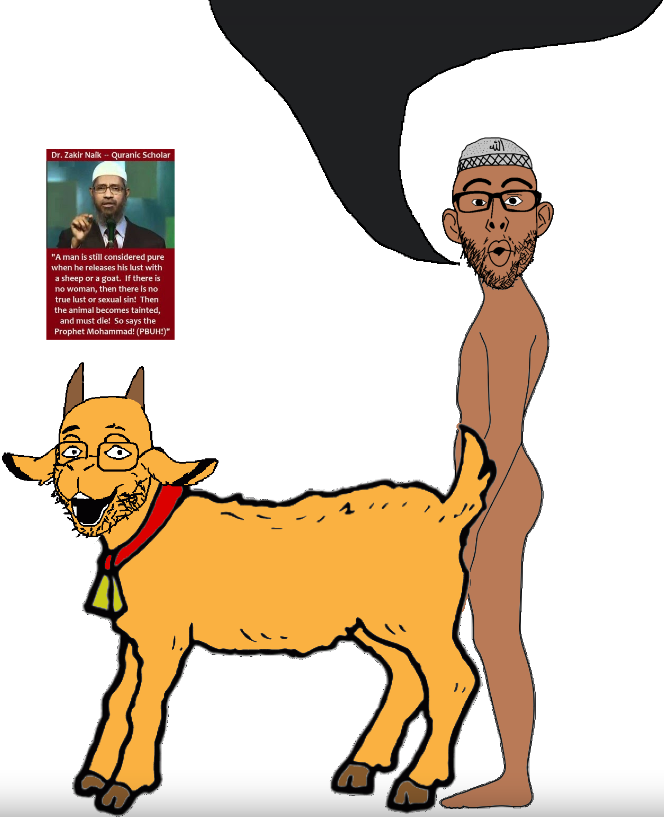 Goat fucker speech bubble