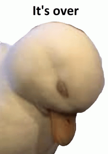 Duck its over