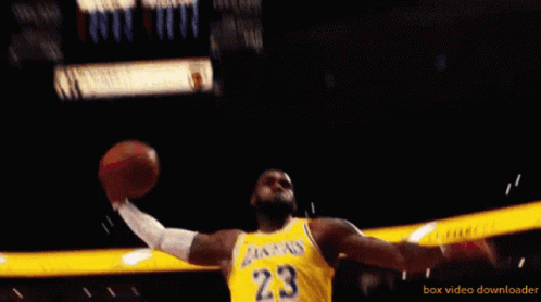 Lebron james dunk 1