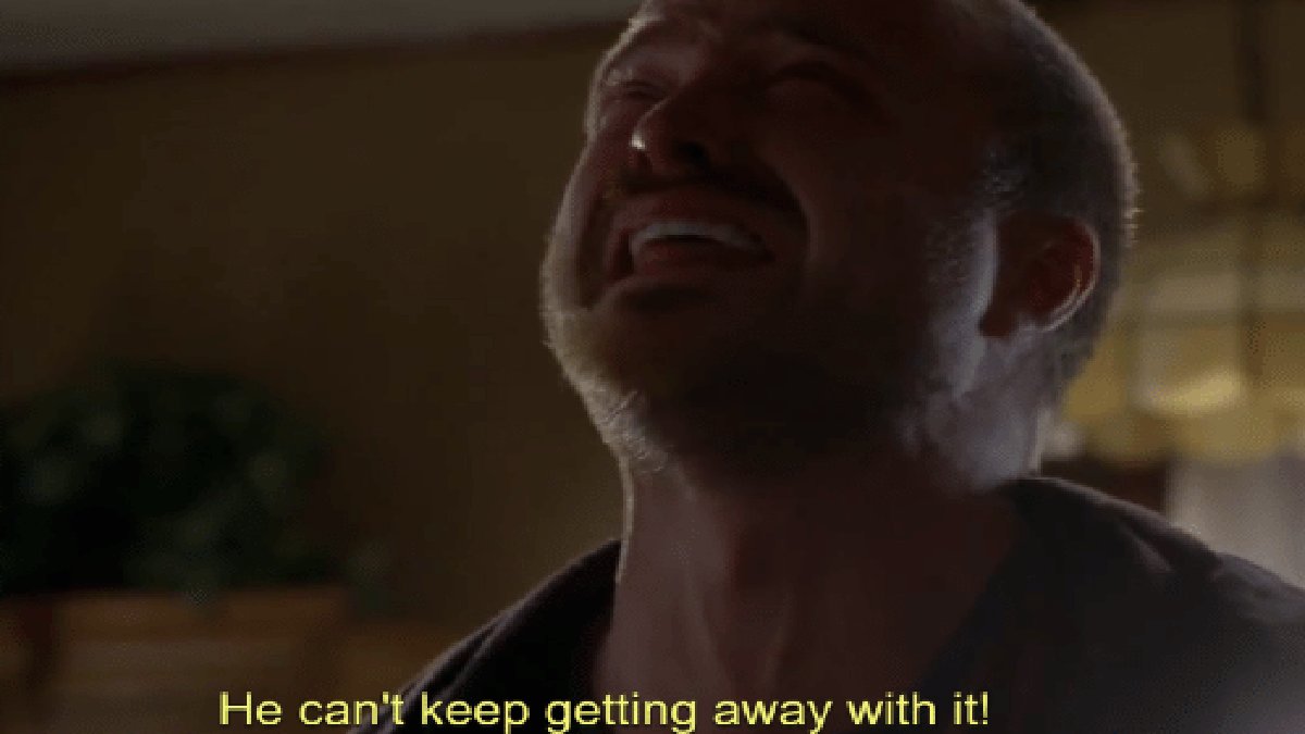 He Cant Keep Getting Away With It banner