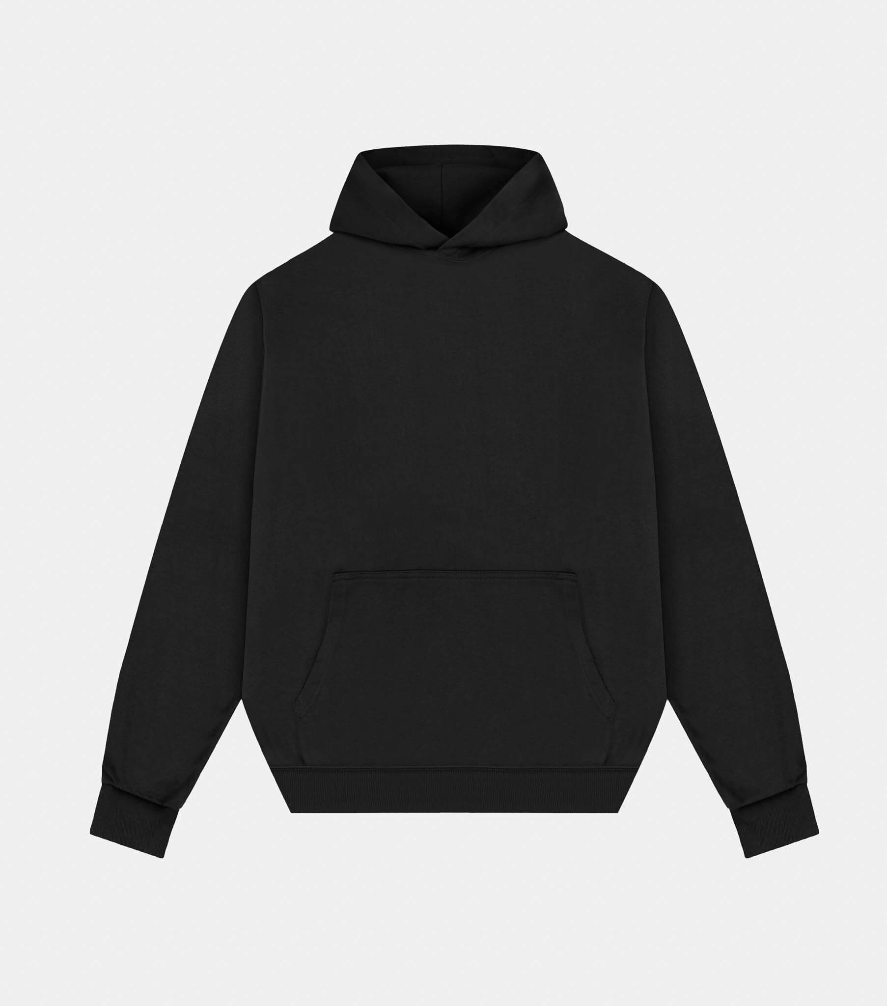 Oversize hoodie black front