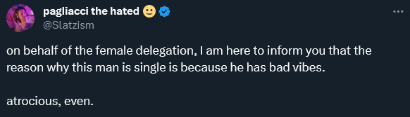 Screenshot 2024 01 27 at 16 46 13 pagliacci the hated  on X on behalf of the female delegatio