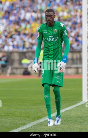 May 22 2022 lisbon portugal tondelas goalkeeper from mauritania babacar niasse 99 in action du