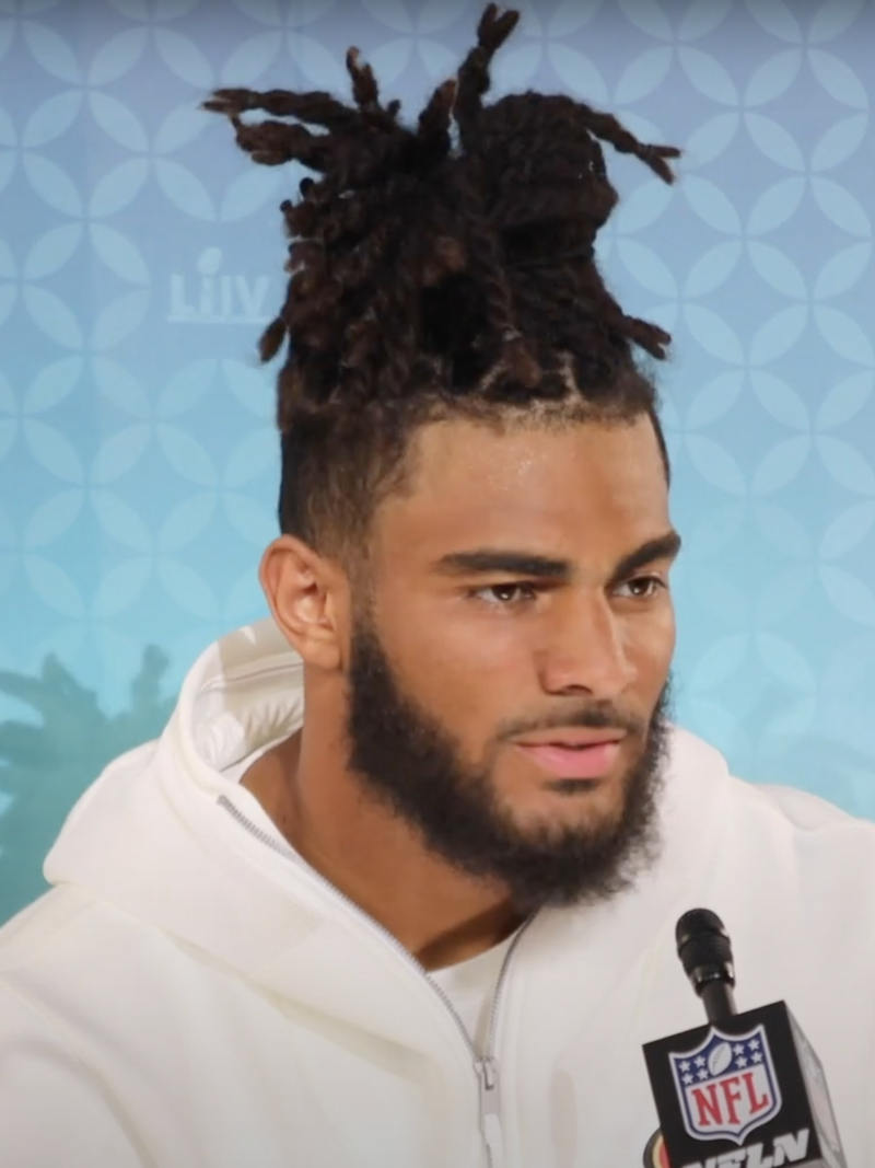 49ers LB Fred Warner Super Bowl LIV Interview cropped