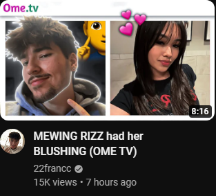 Meaw Rizz MEWING RIZZ had her blushing (OME TV) | Looksmax - Men's Self ...