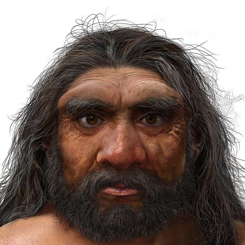 This image shows a portrait of dragon man credit chuang zhao web