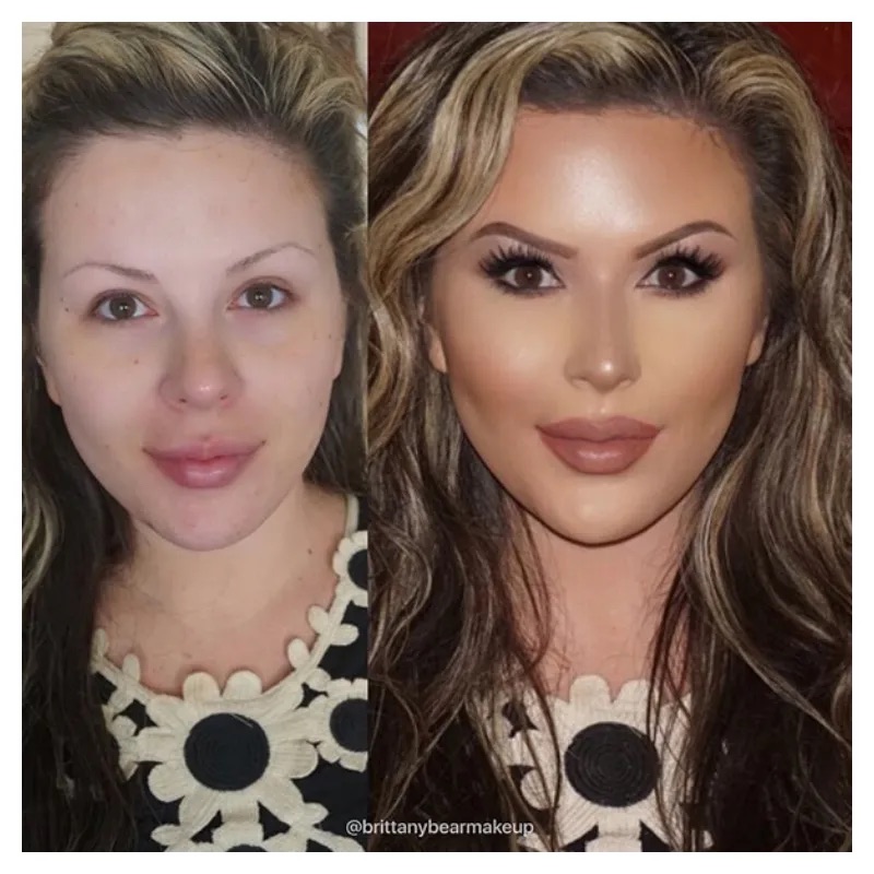 Before and after contour 9