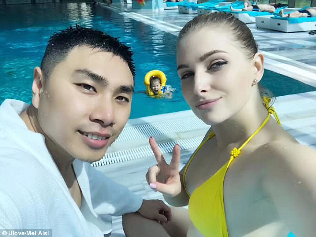 452BB8E800000578 4970566 Mr Mei s wife 23 year old Daria is Ukrainian The couple started  a 18