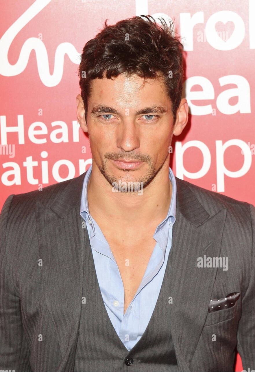 David gandy arrive a la fete du tunnel de l amour de la british heart foundation a victoria ho