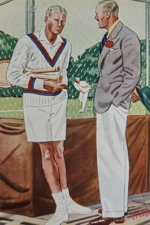 Where can i find this 1930s tennis sweater and the shorts v0 z575rl52lk6a1