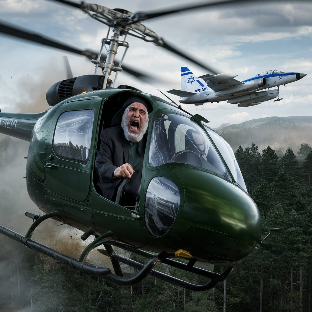 Iranian ayatollah screaming inside a helicopter cr 9OZNJx2FSXudE8JMwHmghg WPhPiBBZQ5O6w9UvigR