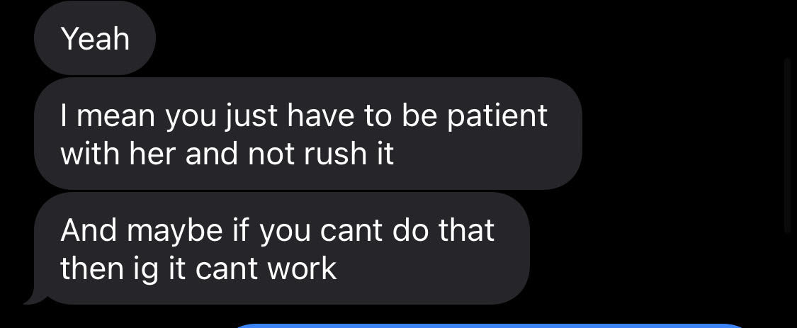 You have to wait