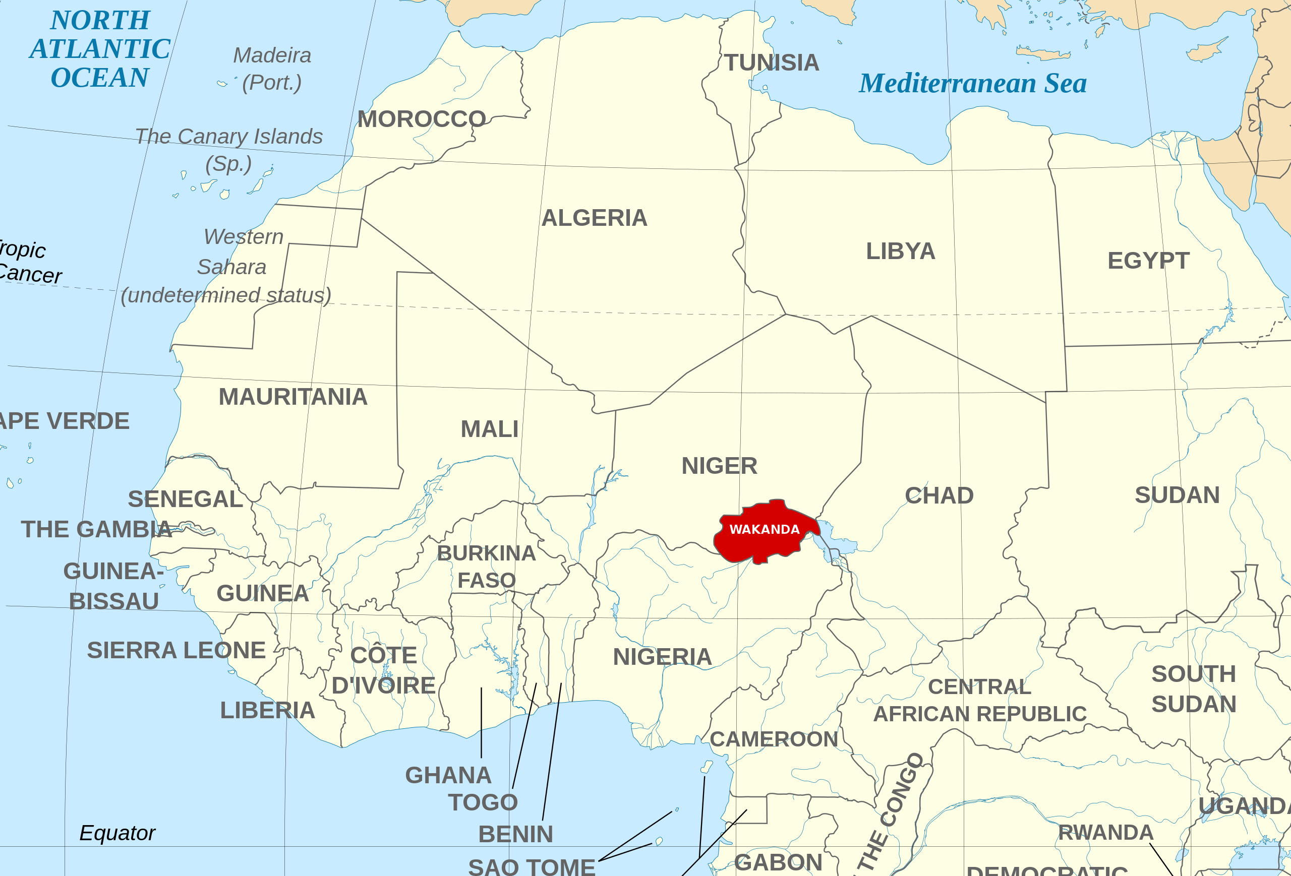 Wakanda map