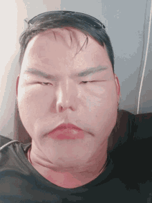 Funny face eye roll