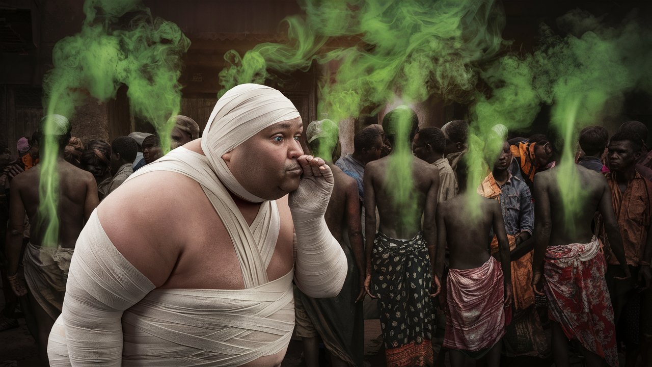 A thought provoking photo of a chubby man wrapped  itMZgXE4RiaOH8hqnX4Eog r8nhwoY5Rq 0V3V4j8h