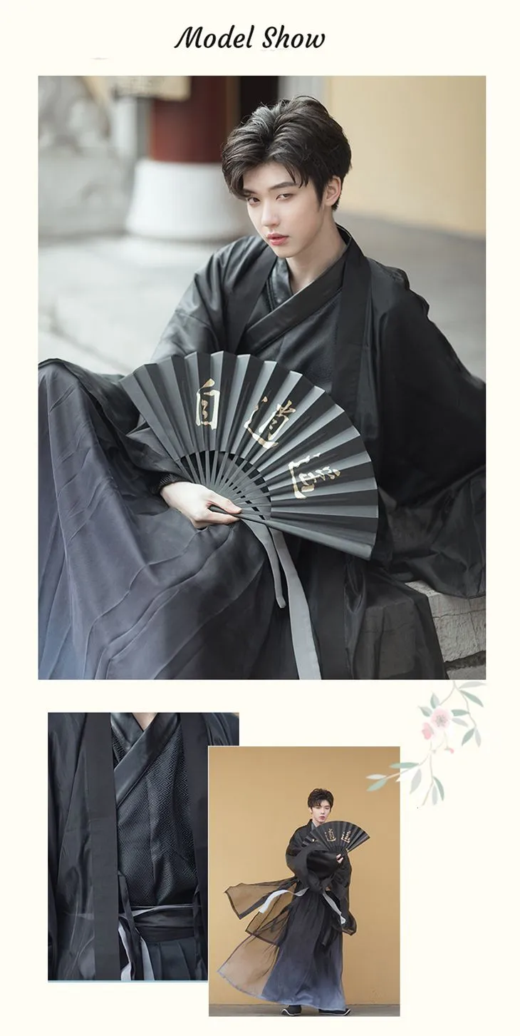 Traditional chinese hanfu male details 1