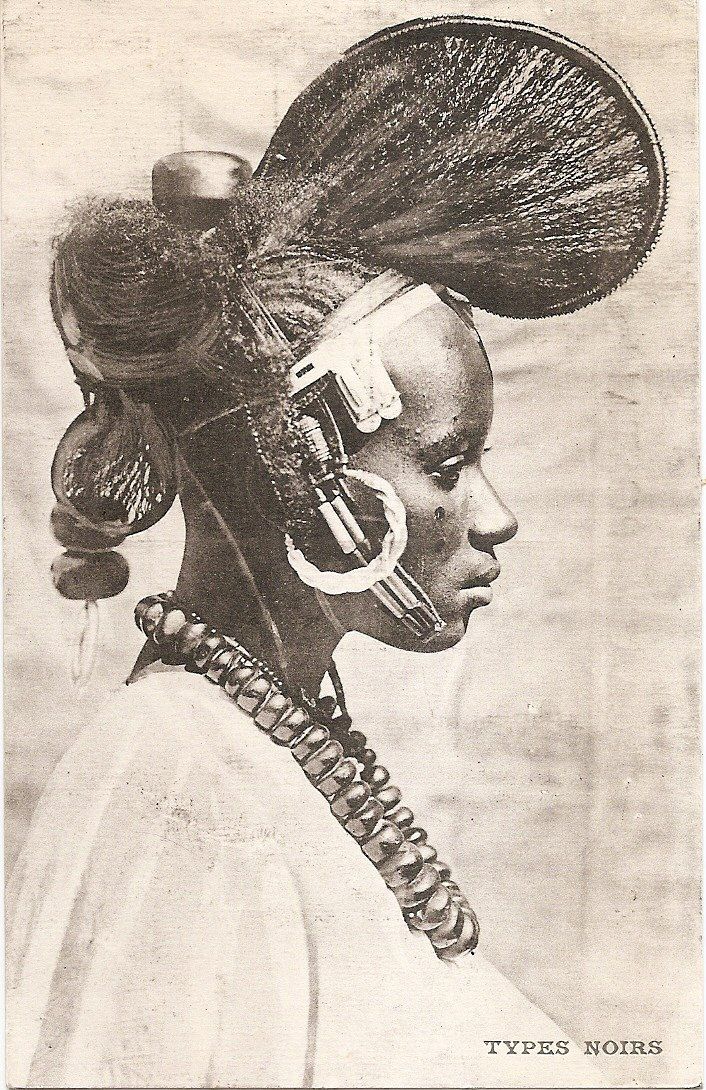 Fulani Peul woman circa 1900 Guinea Mali