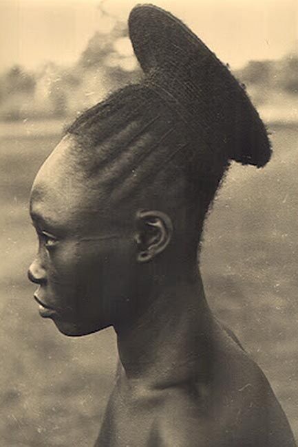 Mangbetu woman skull elongation