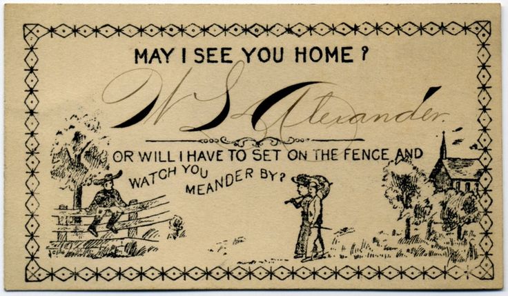 When Flirtation Cards Were All The Rage