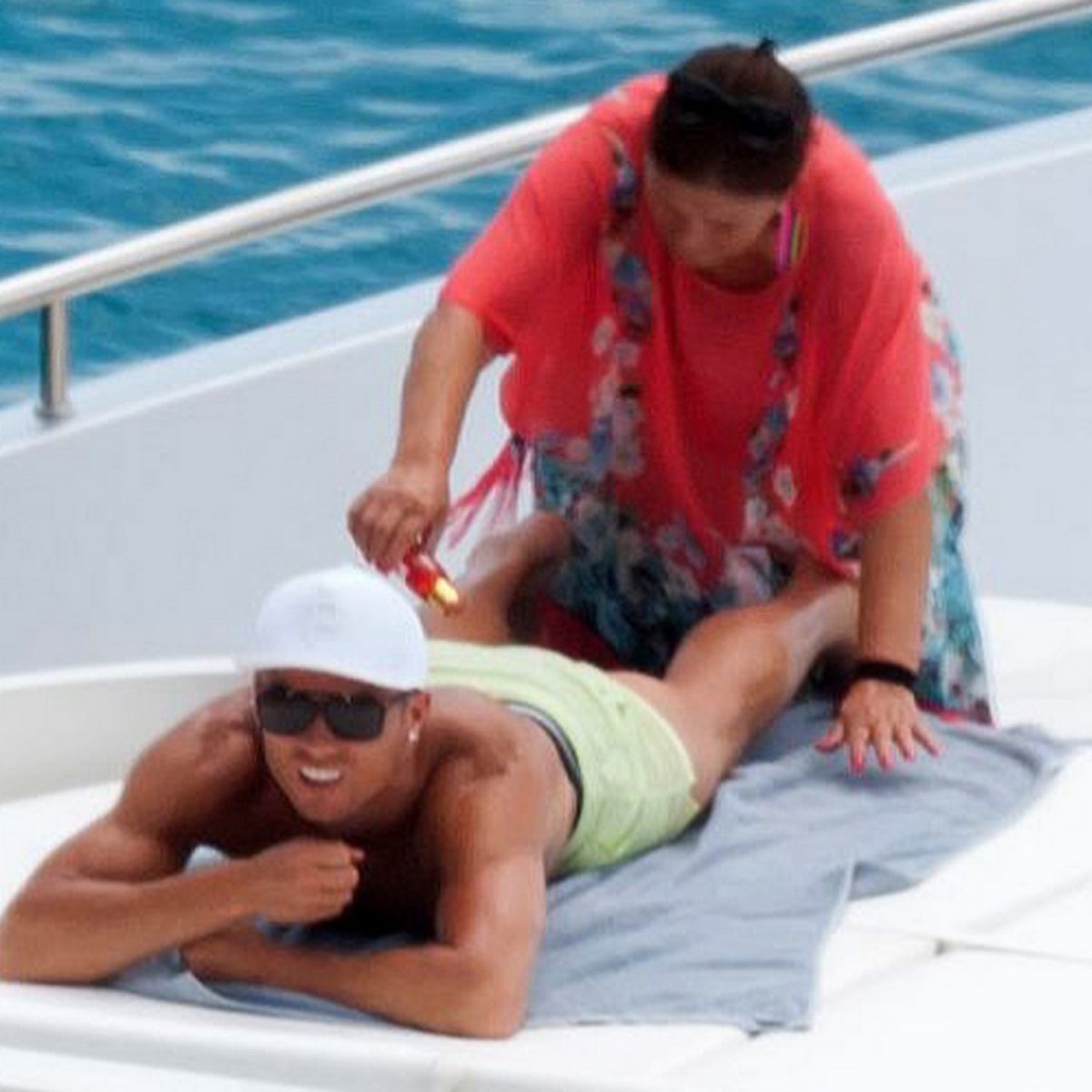 Cristiano Ronaldo and his mother Maria Dolores dos Santos Aveiro