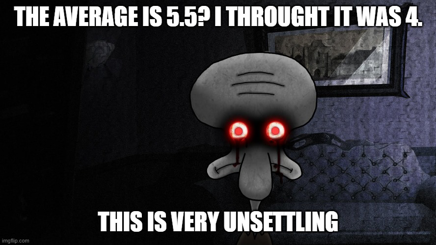 The average is 55