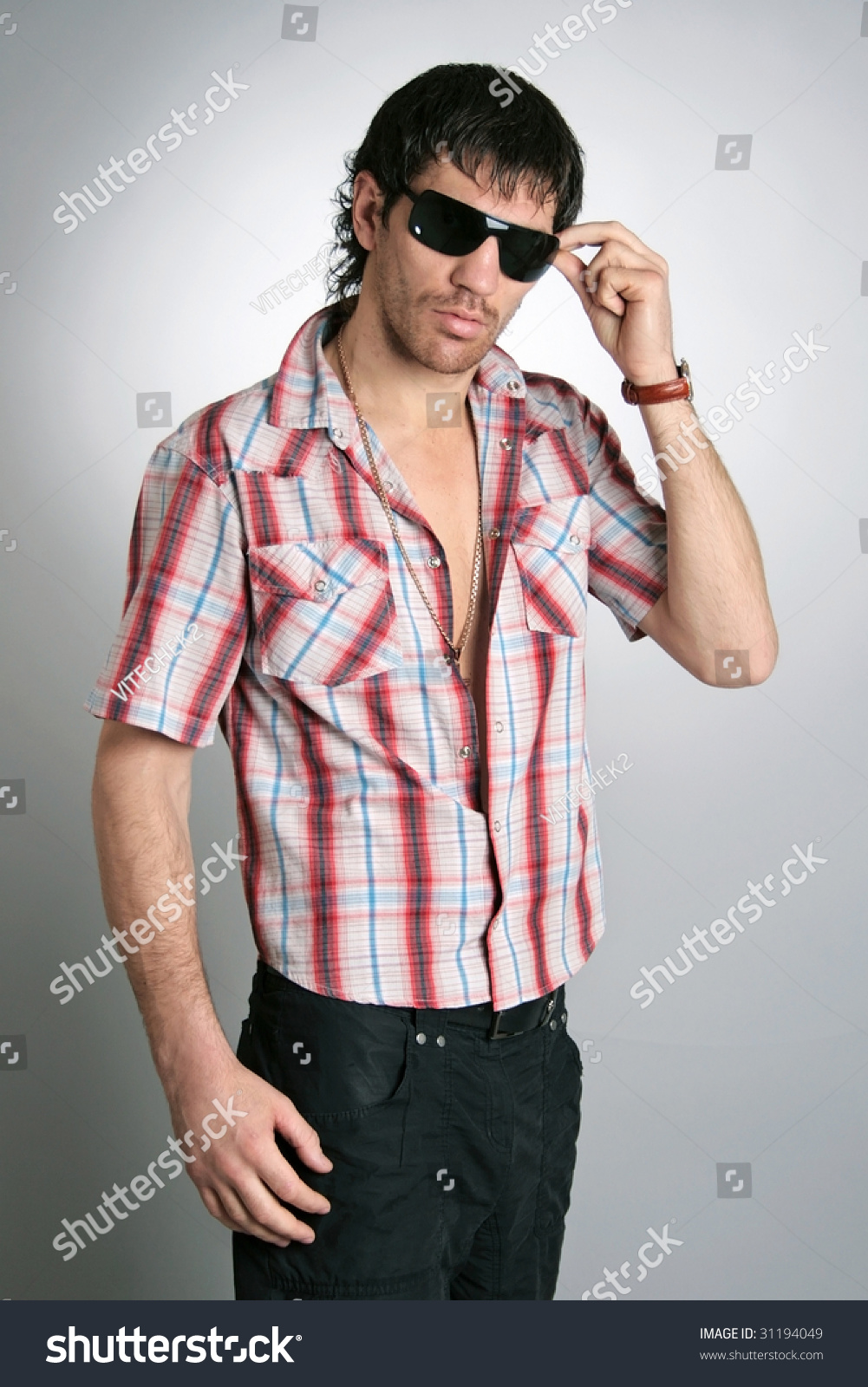 Stock photo man fashion model cool person nice clothes 31194049