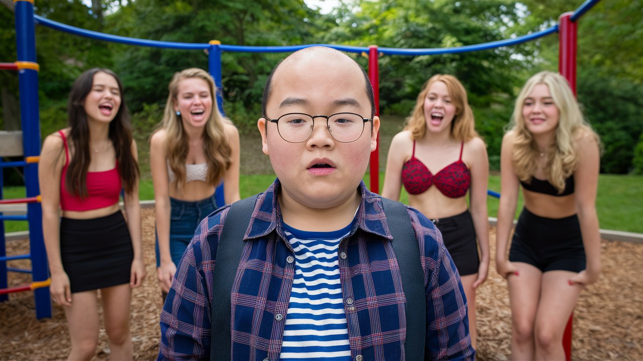 Bald chubby awkward asian teen wearing glasses in  LVAiZqpJTFulOvfeDaHpag 2v99aUrqRD2Zxagkn5x