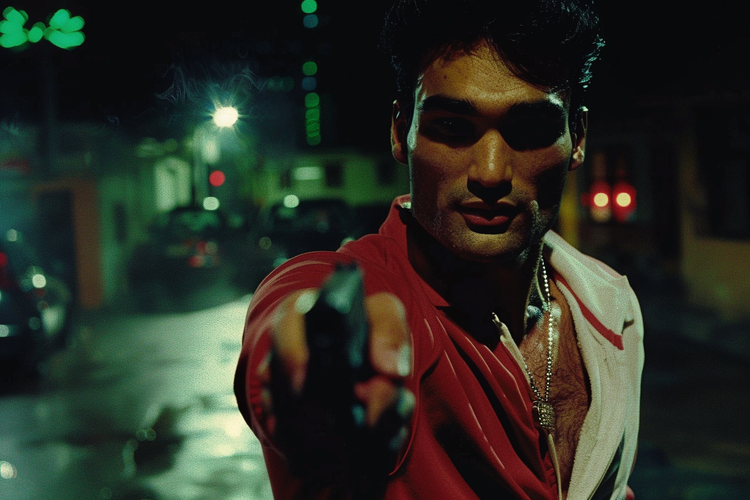 Successandlms action movie poster featuring a man running from  ddcb884f 3fba 432a a45e 10d46a