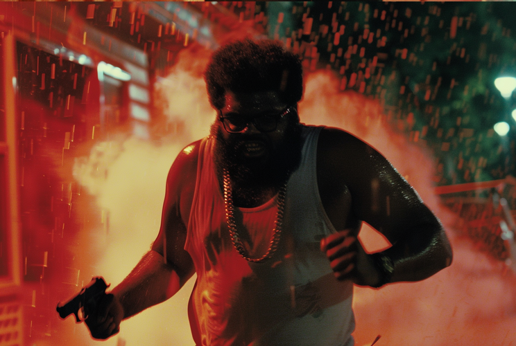 Successandlms action movie poster featuring a man running from  6b540910 6c61 4d08 83bc 549b55