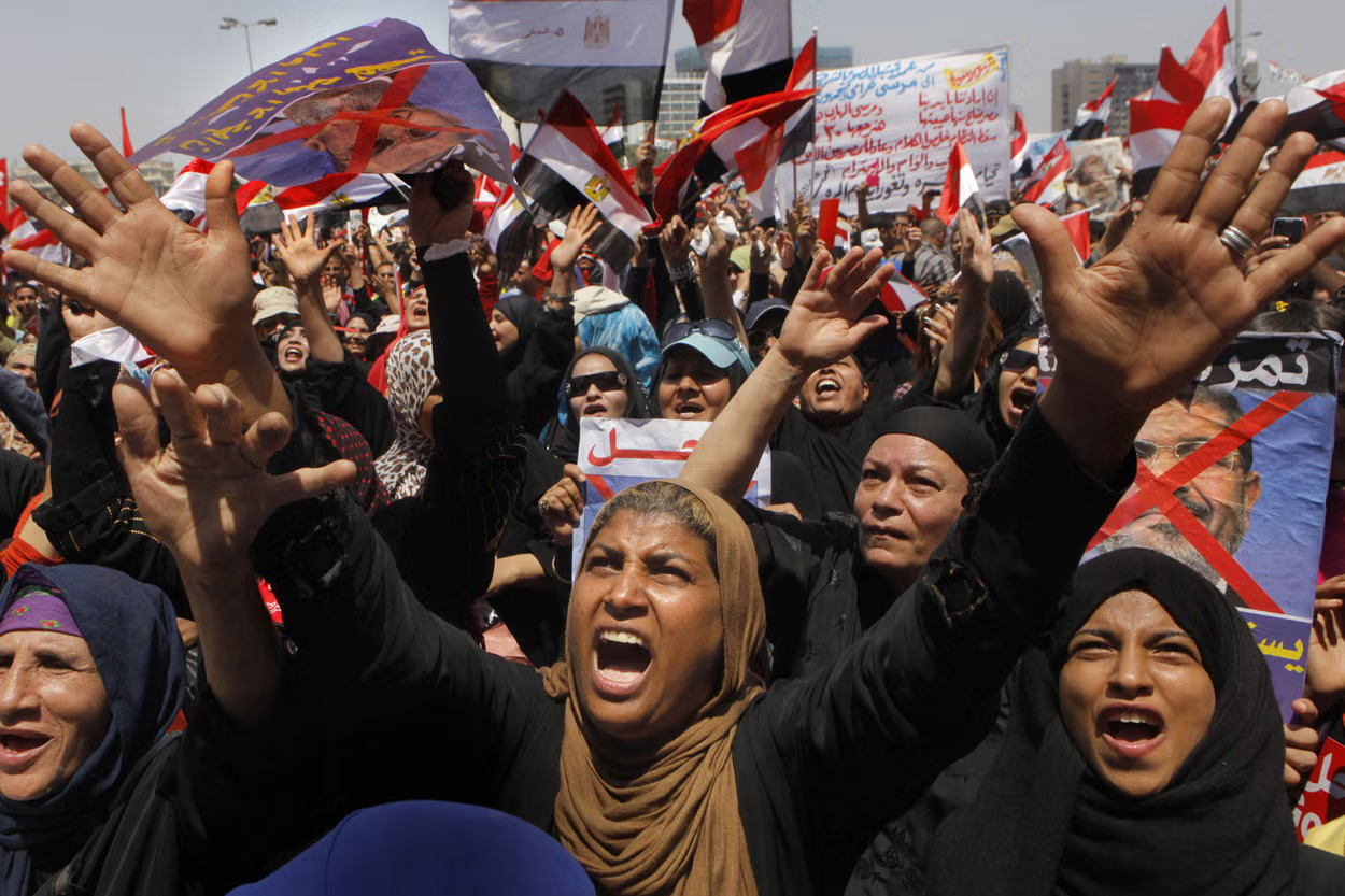 26 Egyptian protesters AP
