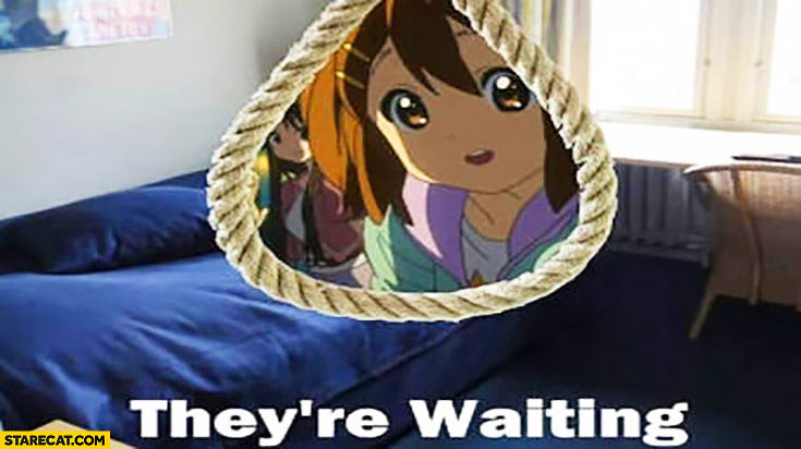They are waiting anime characters suicide rope line 4294486799