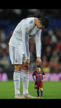 Messi And Ronaldo Shaking Hands