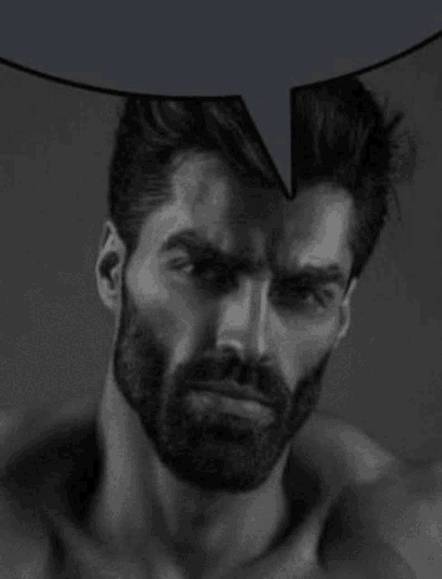 Gigachad speech bubble