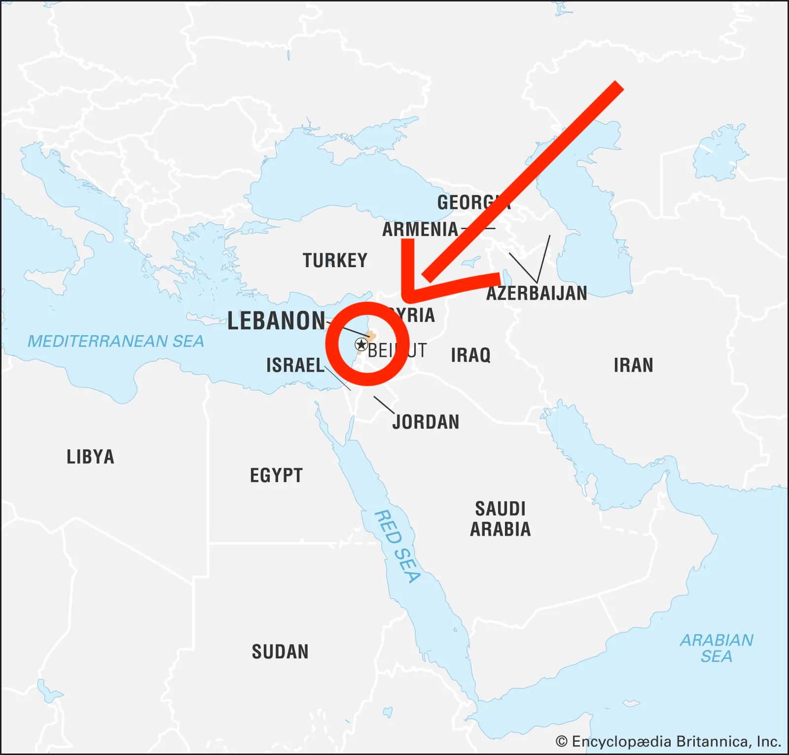 World Data Locator Map Lebanon copy