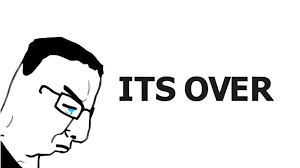 Its over 1
