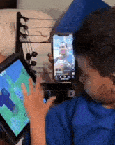Ipad kid playing minecraft and watching youtube shorts ipad kid
