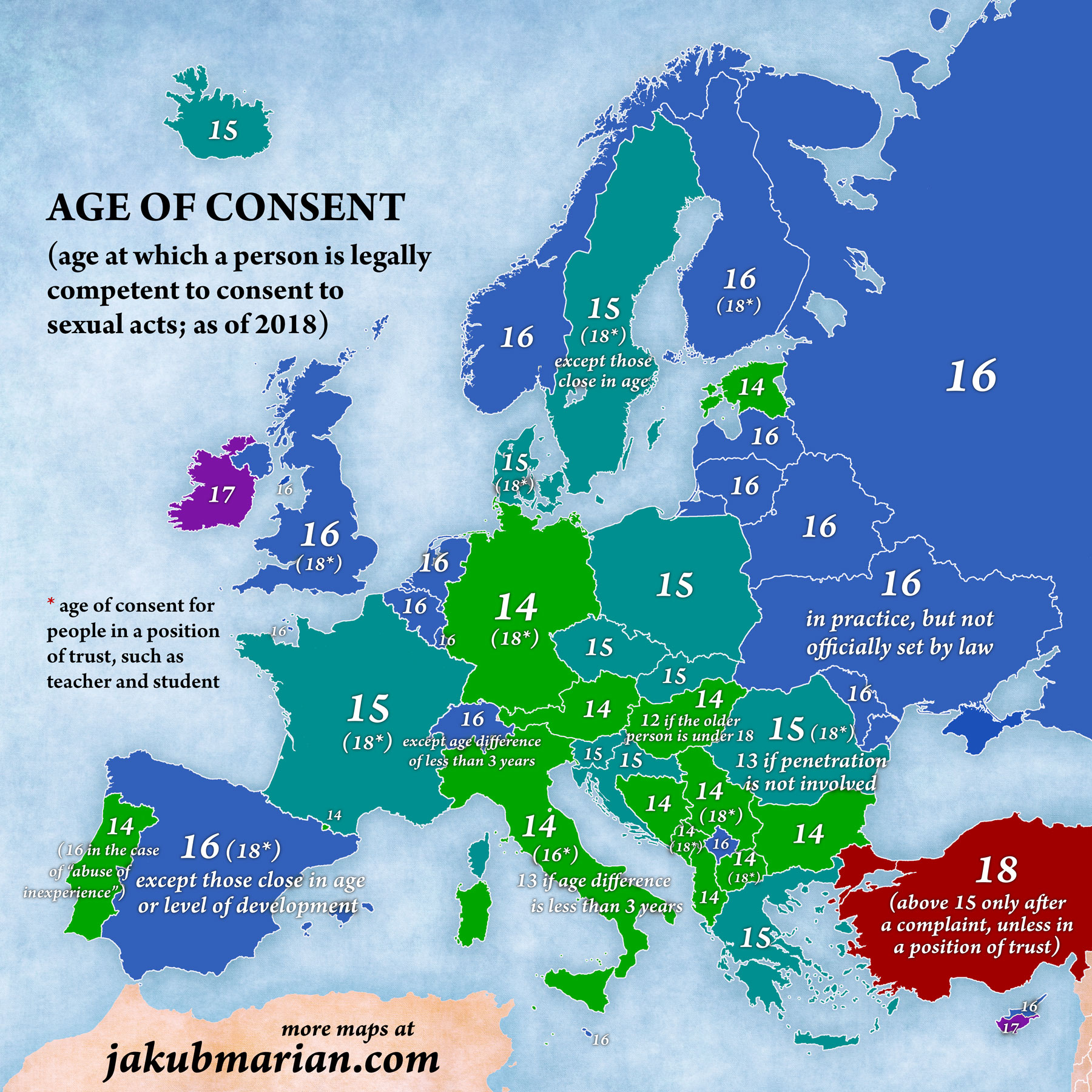 Age of consent europe