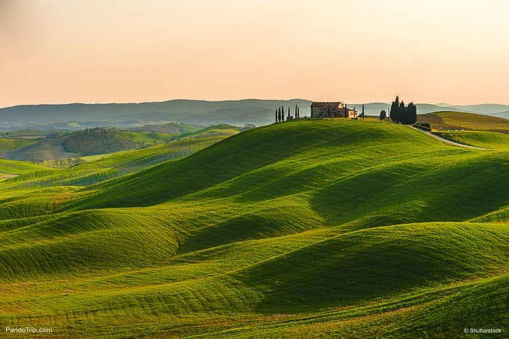Val dOrcia beautiful landscape in Tuscany Italy