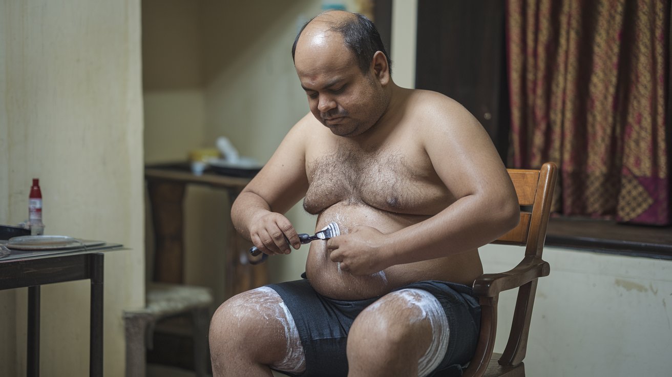 A photo of a short chubby balding indian man shavi zKI4c ObQWiSM8SlUVkDzQ MDQKTICgQCGylh2E9bQ