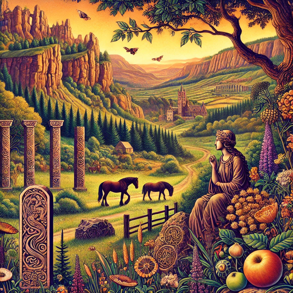 DALLE 2024 08 30 165820   A detailed beautiful and intricate scene of a mystical country