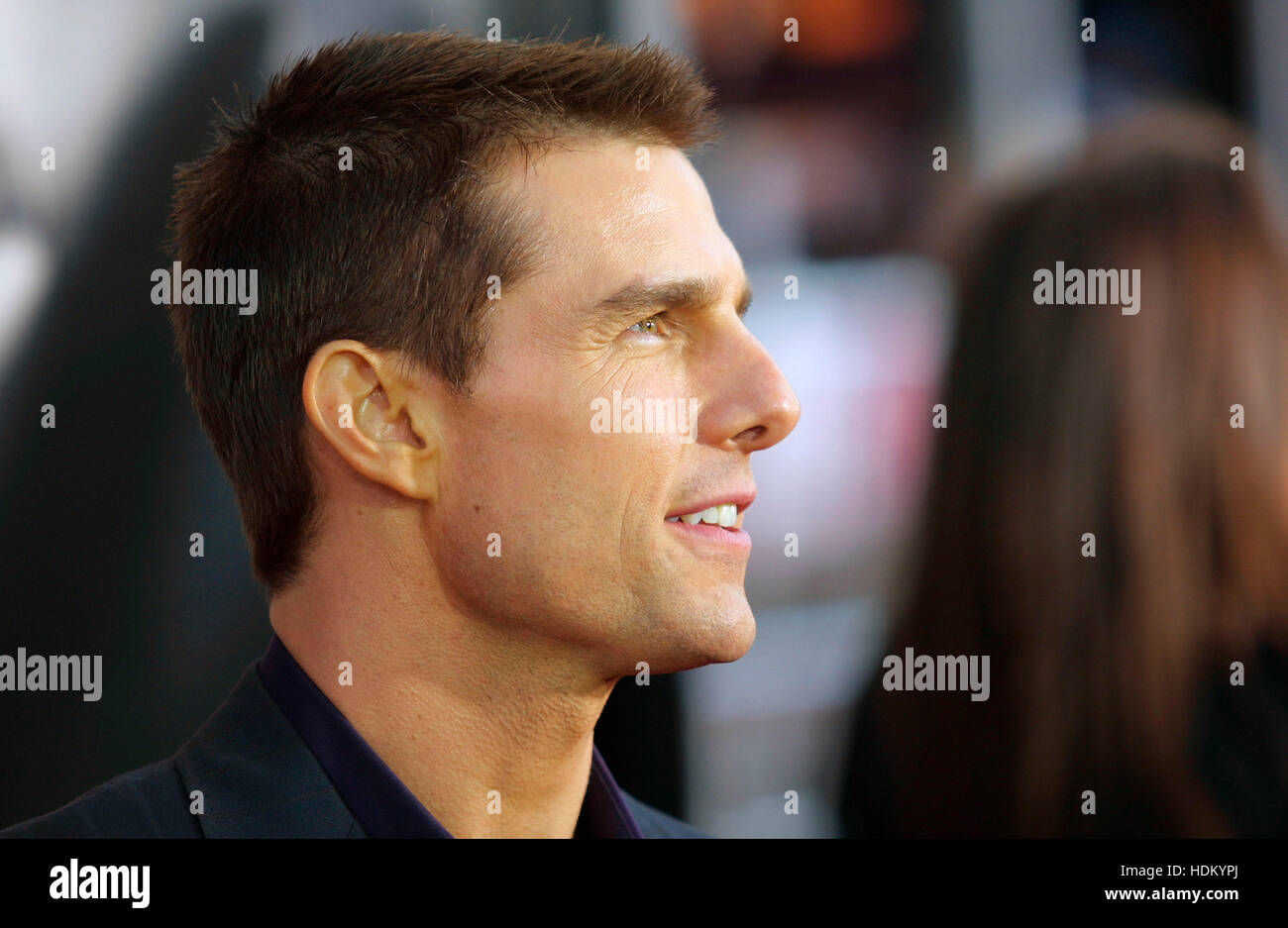 Tom cruise at the premiere for the film collateral in los angeles HDKYPJ